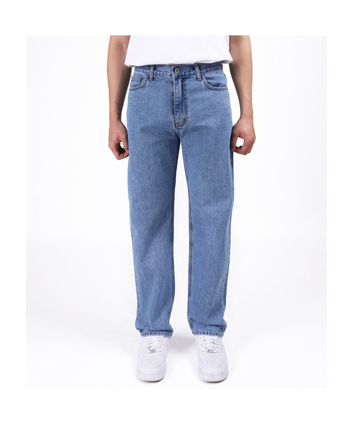 WHYN（ワイエヌ）の「edi ストレートデニムパンツ F03BRD_WXV10941（デニムパンツ・メンズ・ダークブルー/ライトブルー・SMALL/MEDIUM/LARGE）」の2枚目の写真