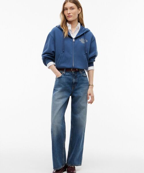 TOMMY HILFIGER(トミーヒルフィガー)の「スタジオトミージップスルースウェットパーカー(スウェット・レディース・ブルー/グレー・X-SMALL/SMALL)」の10枚目の写真