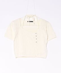 ASYMMETRY CHOKER TWIN KNIT