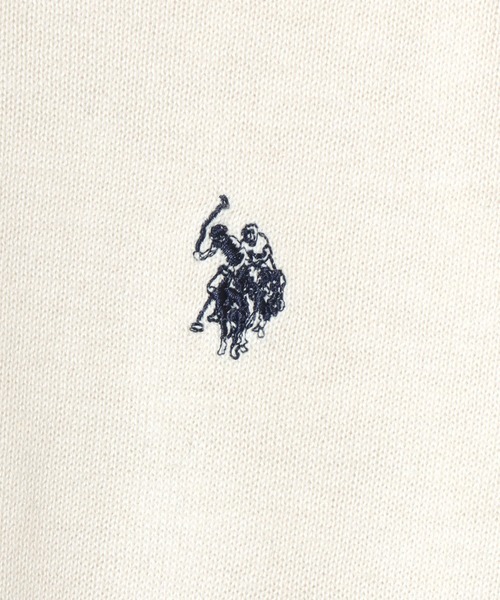 U.S. POLO ASSN.(ユーエスポロアッスン)の「U.S. POLO ASSN./ユーエスポロアッスン ウール混 ハイゲージニット ロゴ ワンポイント刺繍 クルーネック セーター/レディース メンズ(ニット/セーター・メンズ・ブラック/ネイビー/グレー/アイボリー/モカ・LL/M/L)」の10枚目の写真