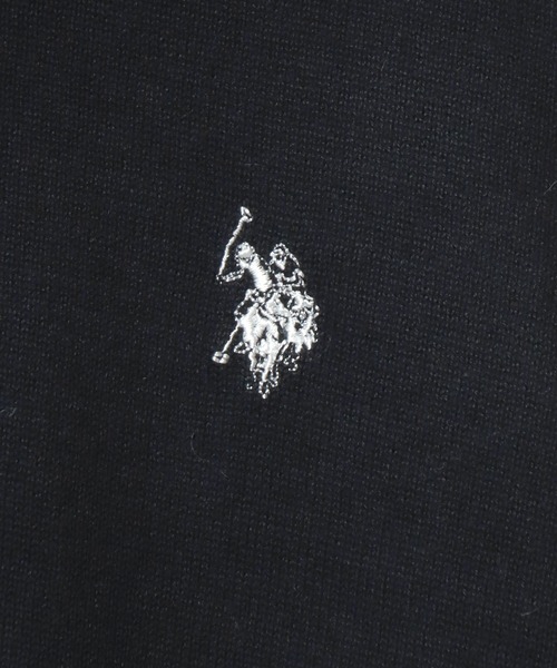 U.S. POLO ASSN.(ユーエスポロアッスン)の「U.S. POLO ASSN./ユーエスポロアッスン ウール混 ハイゲージニット ロゴ ワンポイント刺繍 クルーネック セーター/レディース メンズ(ニット/セーター・メンズ・ブラック/ネイビー/グレー/アイボリー/モカ・LL/M/L)」の9枚目の写真