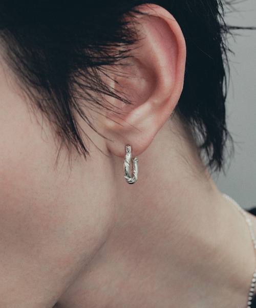 whoseA（フーシー）の「【silver925】RopehoopPierce/ロープフープピアス（ピアス（両耳用）・メンズ・シルバー・FREE）」の16枚目の写真