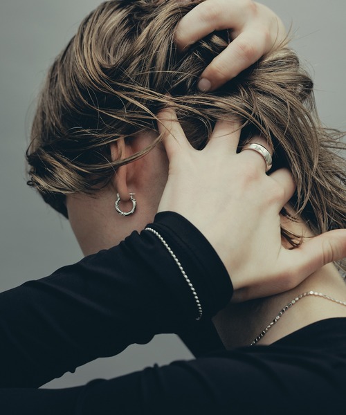 whoseA（フーシー）の「【silver925】RopehoopPierce/ロープフープピアス（ピアス（両耳用）・メンズ・シルバー・FREE）」の14枚目の写真