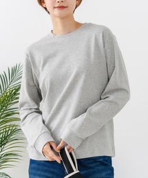 【C-FORTPOINT/フォートポイント】【抜群の伸縮性を誇るフライス素材を使用】ストレッチフライスクルーネックロンT カットソー 柔らかい レイヤード シンプル  オンオフ