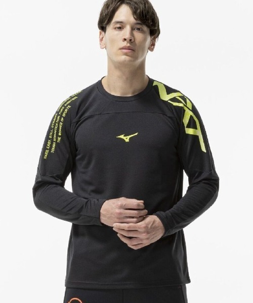 MIZUNO(ミズノ )の「ミズノ MIZUNO N-XT 長袖Tシャツ(Tシャツ/カットソー・メンズ・ホワイト/オレンジ/ブラック/ネイビー・LL/M/L)」の3枚目の写真