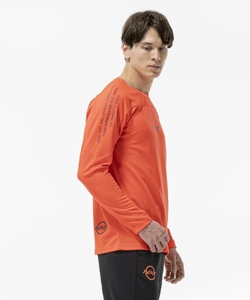 MIZUNO(ミズノ )の「ミズノ MIZUNO N-XT 長袖Tシャツ(Tシャツ/カットソー・メンズ・ホワイト/オレンジ/ブラック/ネイビー・LL/M/L)」の15枚目の写真
