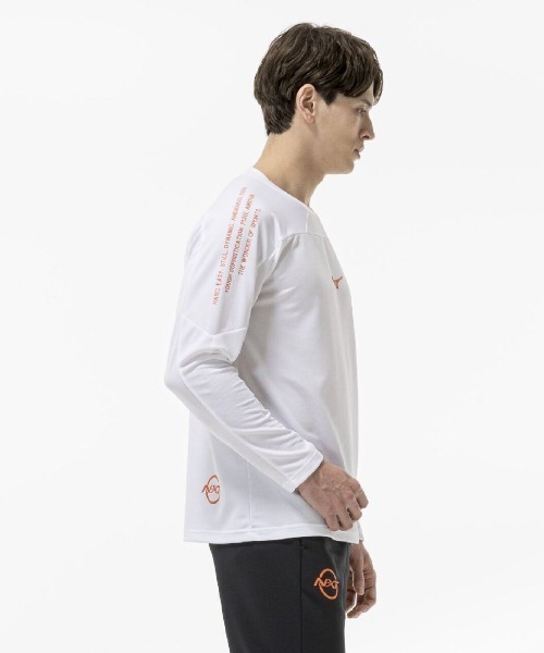 MIZUNO(ミズノ )の「ミズノ MIZUNO N-XT 長袖Tシャツ(Tシャツ/カットソー・メンズ・ホワイト/オレンジ/ブラック/ネイビー・LL/M/L)」の20枚目の写真