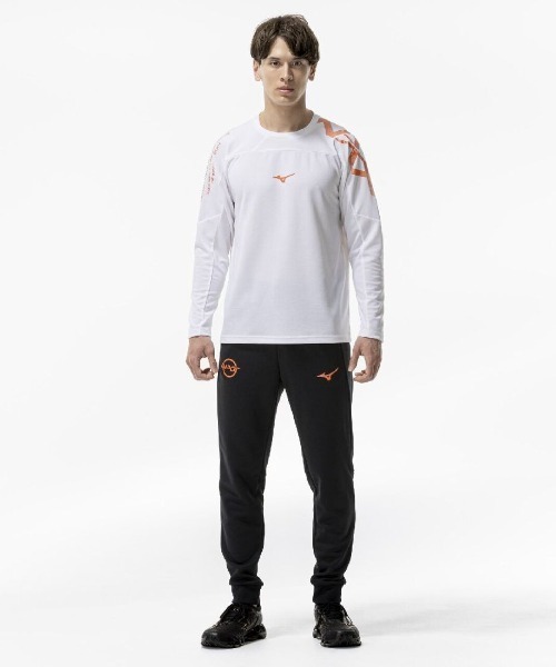 MIZUNO(ミズノ )の「ミズノ MIZUNO N-XT 長袖Tシャツ(Tシャツ/カットソー・メンズ・ホワイト/オレンジ/ブラック/ネイビー・LL/M/L)」の22枚目の写真