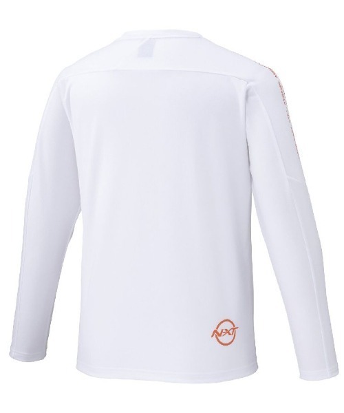 MIZUNO(ミズノ )の「ミズノ MIZUNO N-XT 長袖Tシャツ(Tシャツ/カットソー・メンズ・ホワイト/オレンジ/ブラック/ネイビー・LL/M/L)」の6枚目の写真