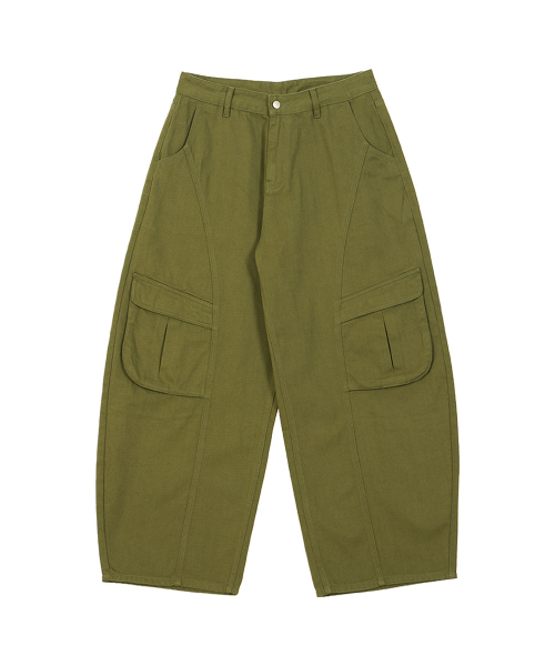 MAKEITTO(メイキット)の「ポケットカーブドワイドパンツ_カーキ オリーブ(その他パンツ・メンズ・その他・SMALL/X-LARGE/LARGE/MEDIUM)」の3枚目の写真