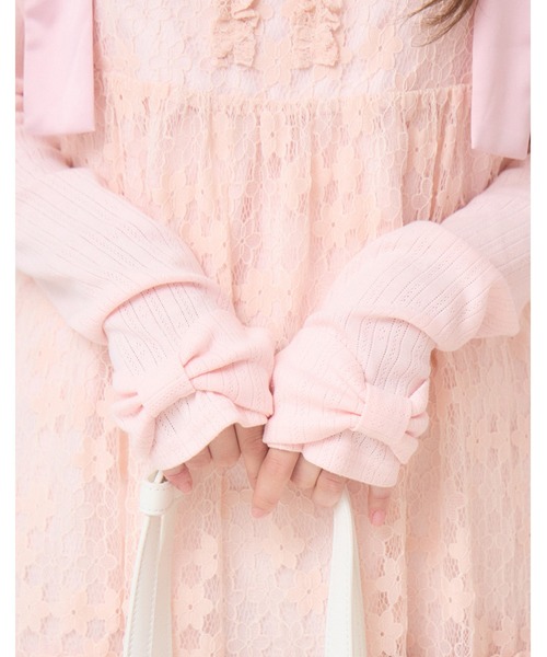 Lolime by mellfy memory(ロリミー バイ メルフィーメモリー)の「shoulder button eyelet top(Tシャツ/カットソー・レディース・グレー/ピンク・LL/M)」の8枚目の写真