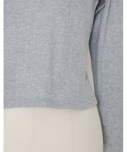 Lolime by mellfy memory(ロリミー バイ メルフィーメモリー)の「shoulder button eyelet top(Tシャツ/カットソー・レディース・グレー/ピンク・LL/M)」の21枚目の写真