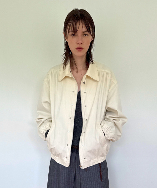 DIAGONAL(ダイアゴナル)の「STUDDED BLOUSON JACKET (ivory)(ブルゾン・レディース・その他・FREE)」の1枚目の写真
