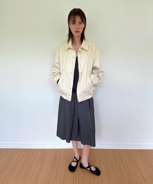 DIAGONAL(ダイアゴナル)の「STUDDED BLOUSON JACKET (ivory)(ブルゾン・レディース・その他・FREE)」の4枚目の写真
