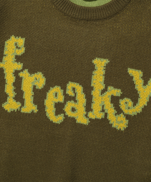 NICE GHOST CLUB(ナイスゴーストクラブ)の「FREAKY カラーブロックニット_KHAKI(NG2GFUK600A)(ニット/セーター・レディース・カーキ・SMALL/MEDIUM)」の4枚目の写真