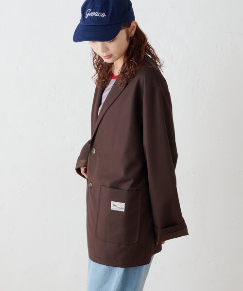 GEVACO(ゲバコ)の「【GEVACO】ワークテーラードJKT(テーラードジャケット・メンズ・ブラウン/ネイビー・MEDIUM/LARGE)」の4枚目の写真