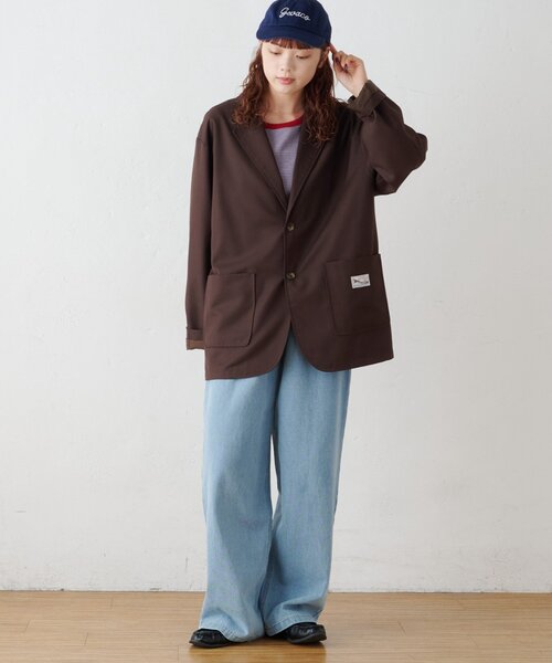 GEVACO(ゲバコ)の「【GEVACO】ワークテーラードJKT(テーラードジャケット・メンズ・ブラウン/ネイビー・MEDIUM/LARGE)」の7枚目の写真