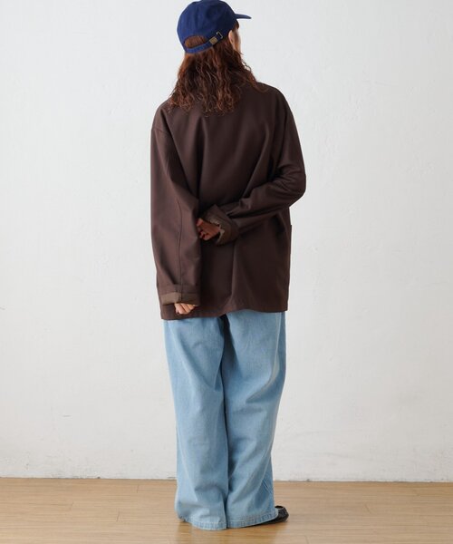 GEVACO(ゲバコ)の「【GEVACO】ワークテーラードJKT(テーラードジャケット・メンズ・ブラウン/ネイビー・MEDIUM/LARGE)」の9枚目の写真