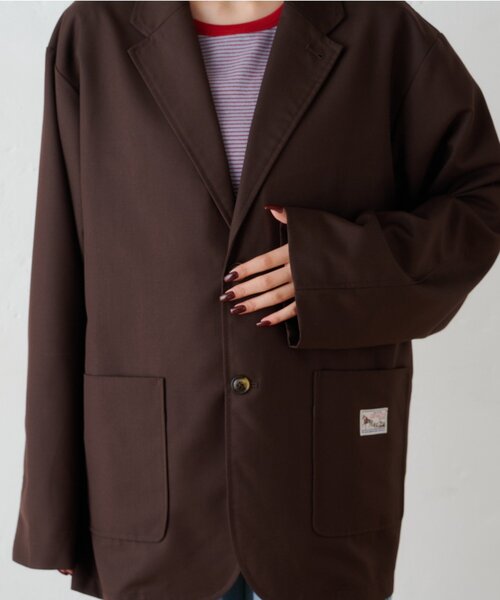 GEVACO(ゲバコ)の「【GEVACO】ワークテーラードJKT(テーラードジャケット・メンズ・ブラウン/ネイビー・MEDIUM/LARGE)」の14枚目の写真