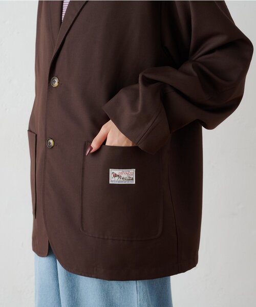 GEVACO(ゲバコ)の「【GEVACO】ワークテーラードJKT(テーラードジャケット・メンズ・ブラウン/ネイビー・MEDIUM/LARGE)」の16枚目の写真