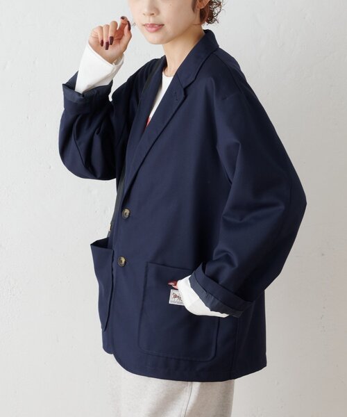 GEVACO(ゲバコ)の「【GEVACO】ワークテーラードJKT(テーラードジャケット・メンズ・ブラウン/ネイビー・MEDIUM/LARGE)」の21枚目の写真