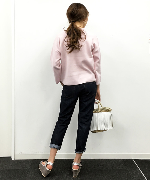 N.(N. Natural Beauty Basic)(エヌエヌナチュラルビューティーベーシック)の「テーパードデニム(デニムパンツ・レディース・ホワイト/ネイビー/ブルー・MEDIUM/SMALL)」の21枚目の写真