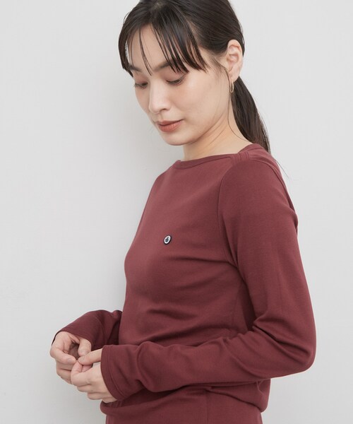 PETIT BATEAU(プチバトー)の「【PETIT BATEAU/プチバトー】ボートネック長袖Tシャツ(Tシャツ/カットソー・レディース・ネイビー/ダークブラウン・01/02)」の16枚目の写真