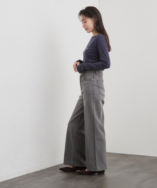 PETIT BATEAU(プチバトー)の「【PETIT BATEAU/プチバトー】ボートネック長袖Tシャツ(Tシャツ/カットソー・レディース・ネイビー/ダークブラウン・01/02)」の13枚目の写真
