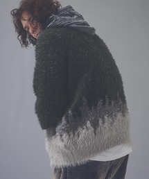 ADAM PATEK（アダムパテック）の「mcg3906-rough distortedchevron cardigan ニットカーディガン(AP2621016)（カーディガン/ボレロ）」