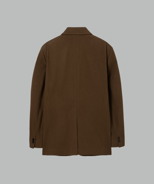 NONBLANK(ノンブランク)の「ウールフランネル ルーズフィットジャケット_BROWN(テーラードジャケット・メンズ・その他・MEDIUM/LARGE/X-LARGE)」の3枚目の写真
