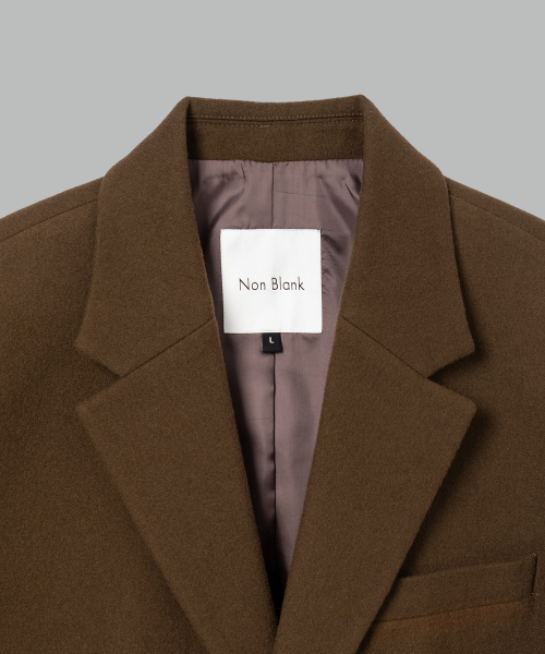 NONBLANK(ノンブランク)の「ウールフランネル ルーズフィットジャケット_BROWN(テーラードジャケット・メンズ・その他・MEDIUM/LARGE/X-LARGE)」の4枚目の写真