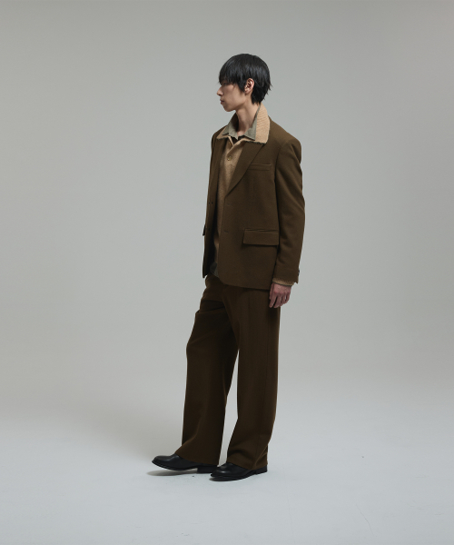 NONBLANK(ノンブランク)の「ウールフランネル ルーズフィットジャケット_BROWN(テーラードジャケット・メンズ・その他・MEDIUM/LARGE/X-LARGE)」の10枚目の写真