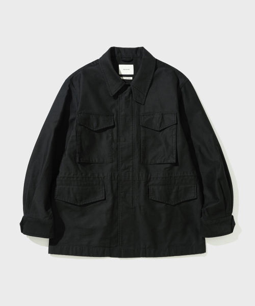 SHIRTER(シャーター)の「MOLESKIN 51 MIL FIELD JACKET (BLACK)(ミリタリージャケット・メンズ・その他・SMALL/MEDIUM/LARGE)」の1枚目の写真