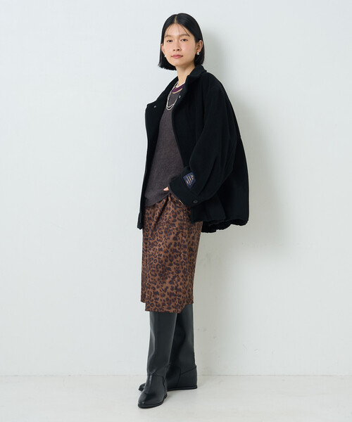 FREAK'S STORE(フリークスストア)の「ウールスタンドコート(ブルゾン・レディース・モカ/ブラック/グレー・SMALL/MEDIUM)」の8枚目の写真