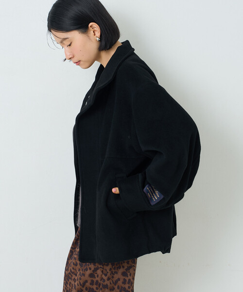 FREAK'S STORE(フリークスストア)の「ウールスタンドコート(ブルゾン・レディース・モカ/ブラック/グレー・SMALL/MEDIUM)」の10枚目の写真