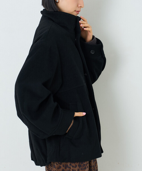 FREAK'S STORE(フリークスストア)の「ウールスタンドコート(ブルゾン・レディース・モカ/ブラック/グレー・SMALL/MEDIUM)」の14枚目の写真