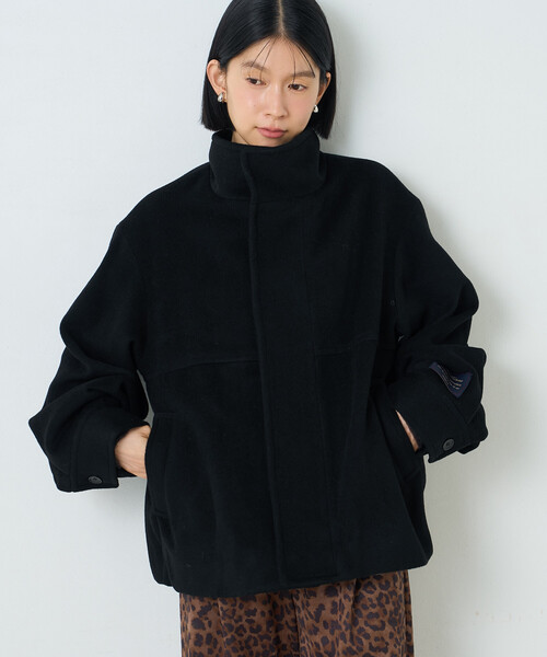 FREAK'S STORE(フリークスストア)の「ウールスタンドコート(ブルゾン・レディース・モカ/ブラック/グレー・SMALL/MEDIUM)」の15枚目の写真