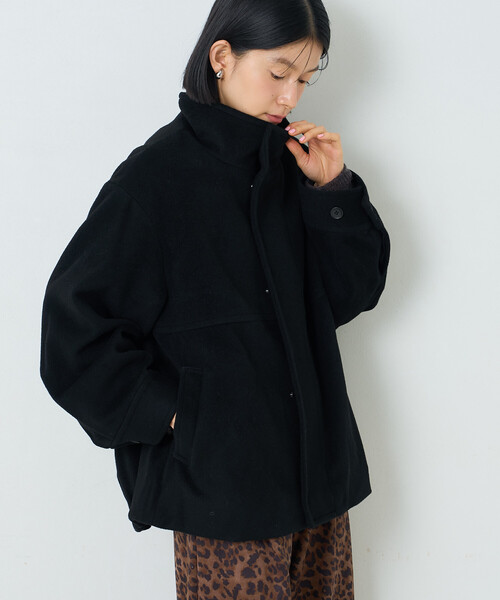 FREAK'S STORE(フリークスストア)の「ウールスタンドコート(ブルゾン・レディース・モカ/ブラック/グレー・SMALL/MEDIUM)」の16枚目の写真