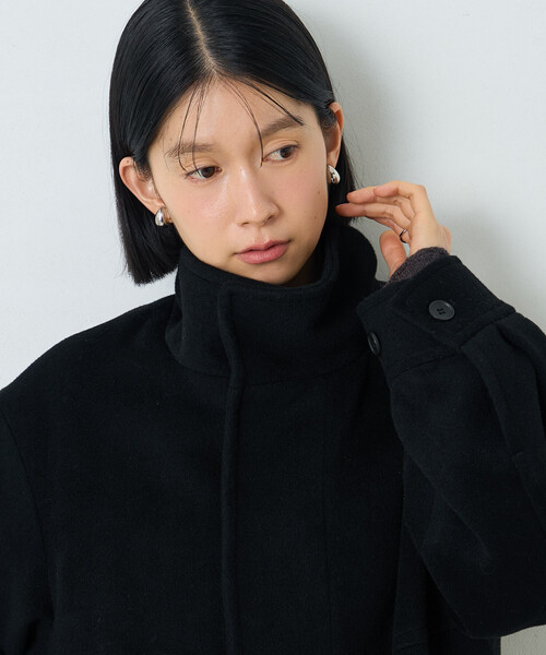 FREAK'S STORE(フリークスストア)の「ウールスタンドコート(ブルゾン・レディース・モカ/ブラック/グレー・SMALL/MEDIUM)」の18枚目の写真