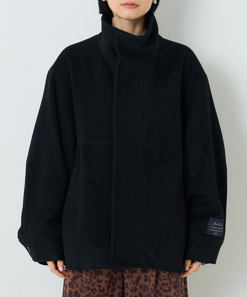 FREAK'S STORE(フリークスストア)の「ウールスタンドコート(ブルゾン・レディース・モカ/ブラック/グレー・SMALL/MEDIUM)」の20枚目の写真
