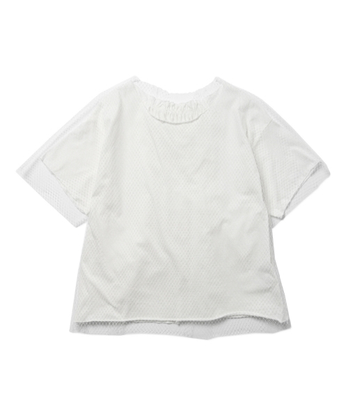 Ray BEAMS（レイビームス）の「◇RBS / メッシュ レイヤーT（Tシャツ/カットソー・レディース・ホワイト/ブラック・ONE SIZE）」の13枚目の写真