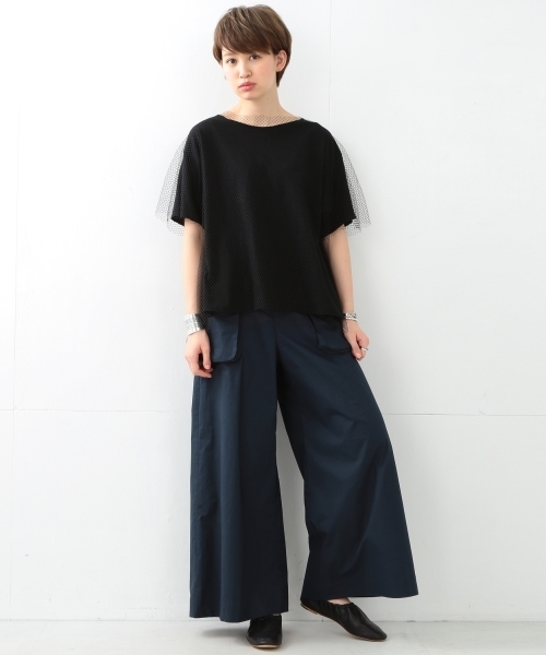 Ray BEAMS（レイビームス）の「◇RBS / メッシュ レイヤーT（Tシャツ/カットソー・レディース・ホワイト/ブラック・ONE SIZE）」の15枚目の写真