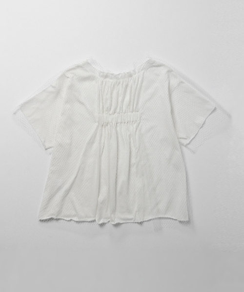 Ray BEAMS（レイビームス）の「◇RBS / メッシュ レイヤーT（Tシャツ/カットソー・レディース・ホワイト/ブラック・ONE SIZE）」の17枚目の写真