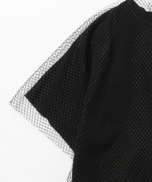 Ray BEAMS（レイビームス）の「◇RBS / メッシュ レイヤーT（Tシャツ/カットソー・レディース・ホワイト/ブラック・ONE SIZE）」の10枚目の写真