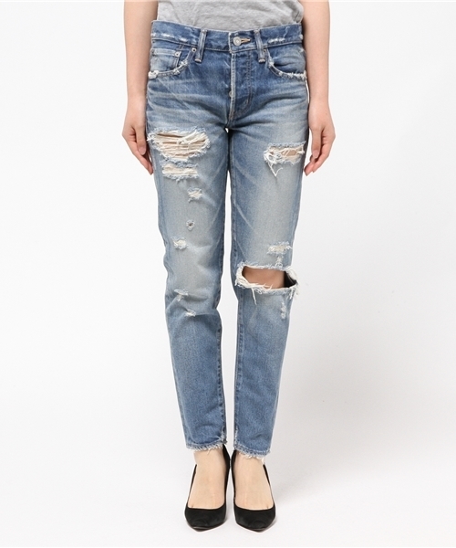 MOUSSY（マウジー）の「MV Citra Tapered（デニムパンツ・レディース・ブルー・23inch/26inch/24inch/25inch/27inch）」の9枚目の写真