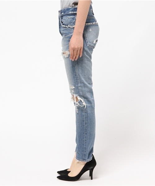 MOUSSY（マウジー）の「MV Citra Tapered（デニムパンツ・レディース・ブルー・23inch/26inch/24inch/25inch/27inch）」の10枚目の写真