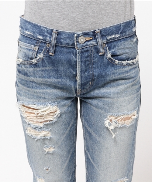 MOUSSY（マウジー）の「MV Citra Tapered（デニムパンツ・レディース・ブルー・23inch/26inch/24inch/25inch/27inch）」の12枚目の写真