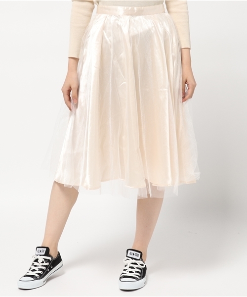 WEGO（ウィゴー）の「WEGO/チュールラメボリュームスカート（スカート・レディース・ピンク/ブラック/アイボリー・FREE）」の11枚目の写真