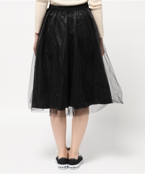 WEGO（ウィゴー）の「WEGO/チュールラメボリュームスカート（スカート・レディース・ピンク/ブラック/アイボリー・FREE）」の4枚目の写真