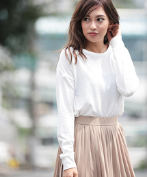 Denime | ドロップショルダーニットソーロンT(Tシャツ/カットソー)